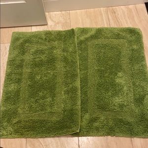 Green Pottery Barn Kids Bath Mats